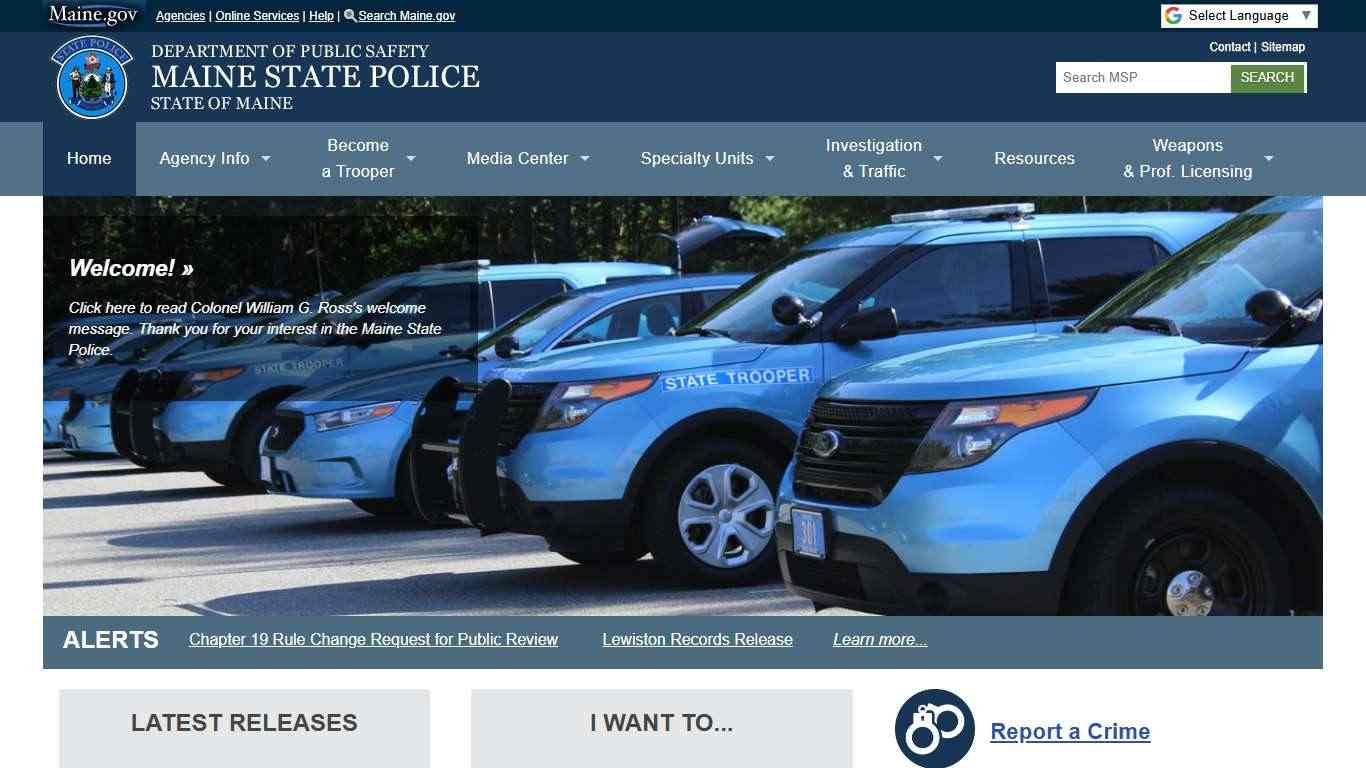 Home | Maine State Police