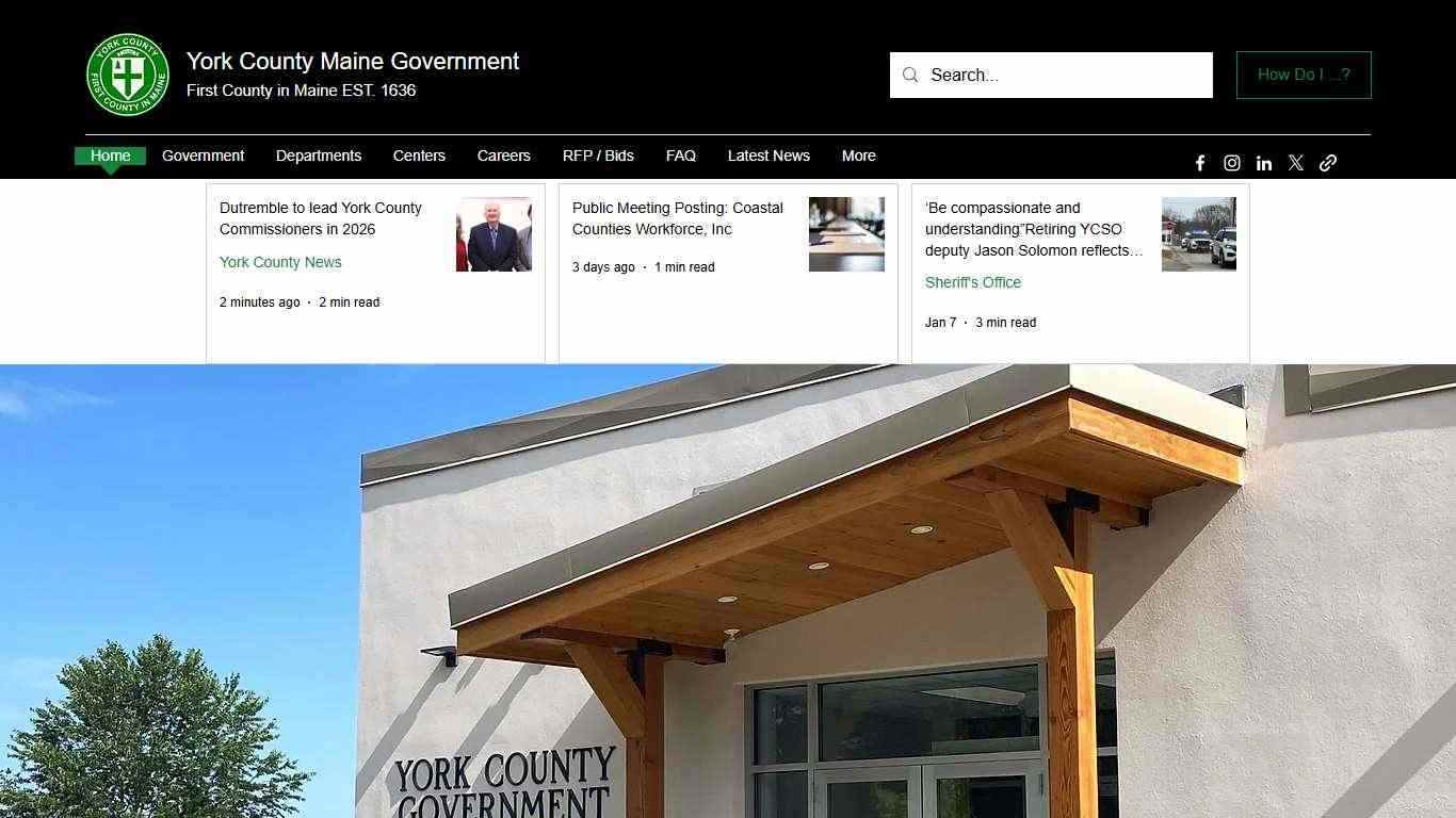 York County Maine Government | Commissioners | York County, ME, USA